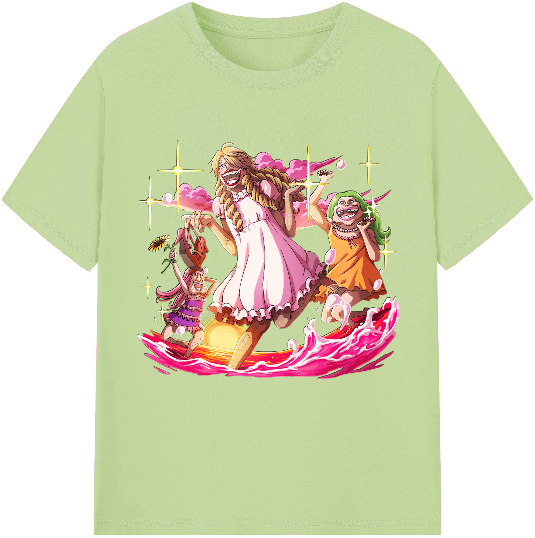 ワンピース サンジ ONE PIECE Sanji 綿100％半袖Tシャツ（フロントプリント）
